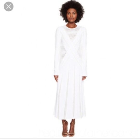 Prabal gurung long sleeve midi dress